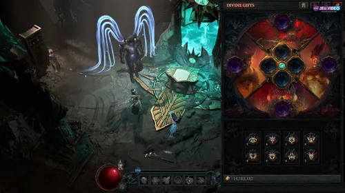 Visuel officiel de Diablo IV montrant les héros de Sanctuaire avant de préparer un build Nécromancien de progression