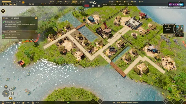 Aztecs The Last Sun montrant Tenochtitlan avant la version 1.0 PC