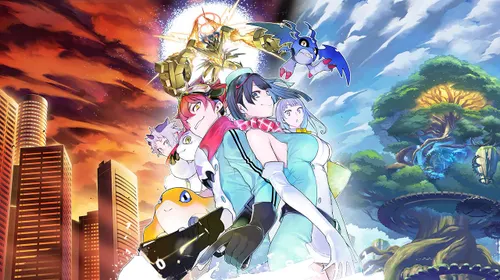 Visuel officiel de Digimon Story Time Stranger et de son univers numérique