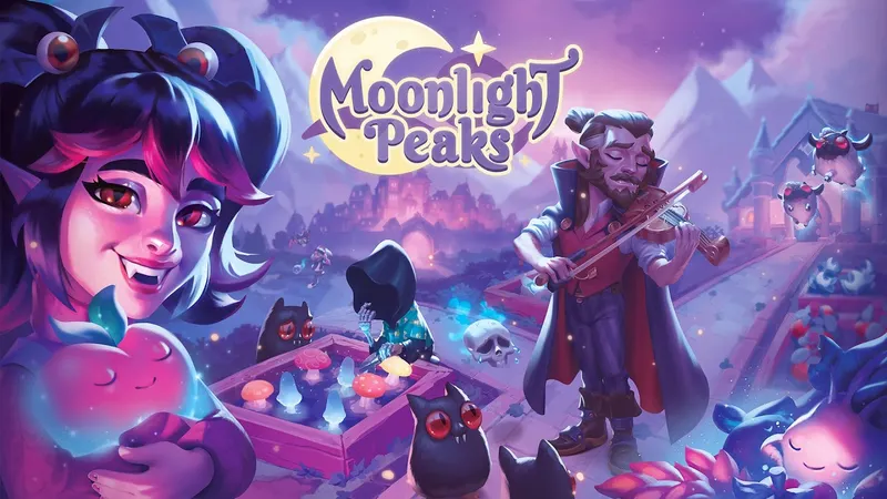 Image du trailer officiel de Moonlight Peaks montrant son univers de ferme magique