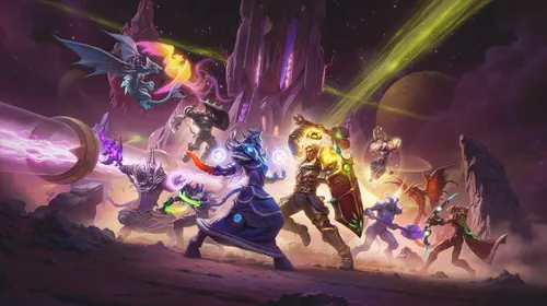 Visuel officiel de World of Warcraft montrant Azeroth et un personnage prêt à explorer pour récolter des matériaux de métier