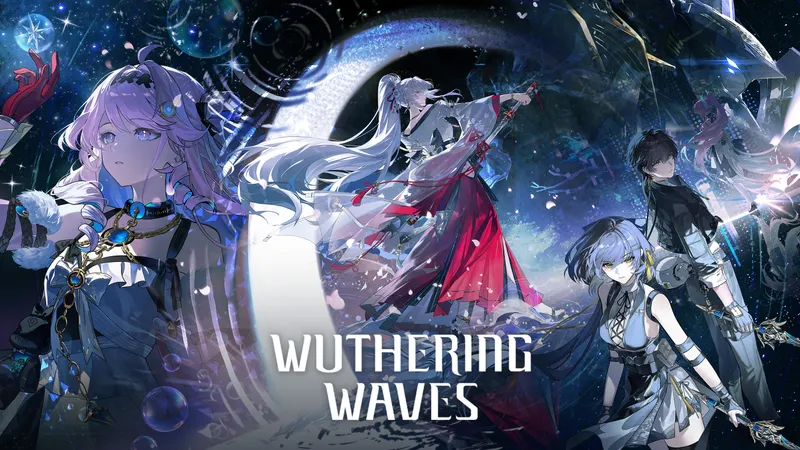 Visuel officiel de Wuthering Waves pour organiser une session entre événements, exploration et Waveplates