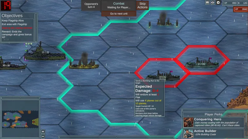 Captura oficial de Dread Admiral que muestra el contexto de juego para el paso 1 de la guía del jugador