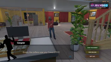 Pizza Shop Simulator montre la pizzeria et son espace de gestion en jeu