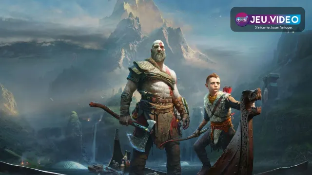 Kratos dans le visuel officiel God of War, utilisé comme couverture pour un guide débutant sur combat, upgrades et progression