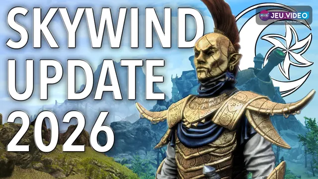 Skywind 2026 trailer montrant l’art officiel The Road Continued de Vvardenfell