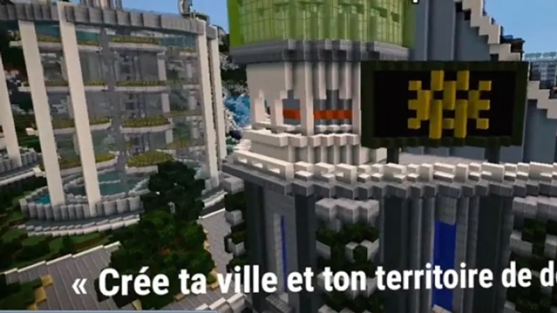 Le concours Villes et territoires de demain sur Minecraft