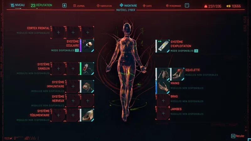 Cyberpunk 2077 - bien débuter - implants