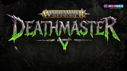 Key art officiel de Warhammer Age of Sigmar Deathmaster avec Ratman Vihneek