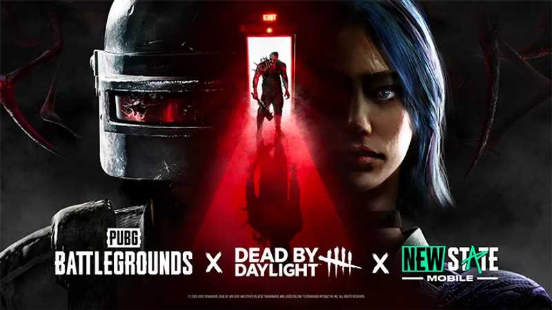 Dead by Daylight x PUBG Battlegrounds x New State Mobile Krafton et Behaviour Interactive