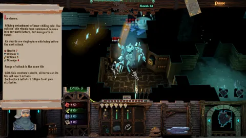 The Dungeon Of Horror : capture de gameplay dans un donjon sombre