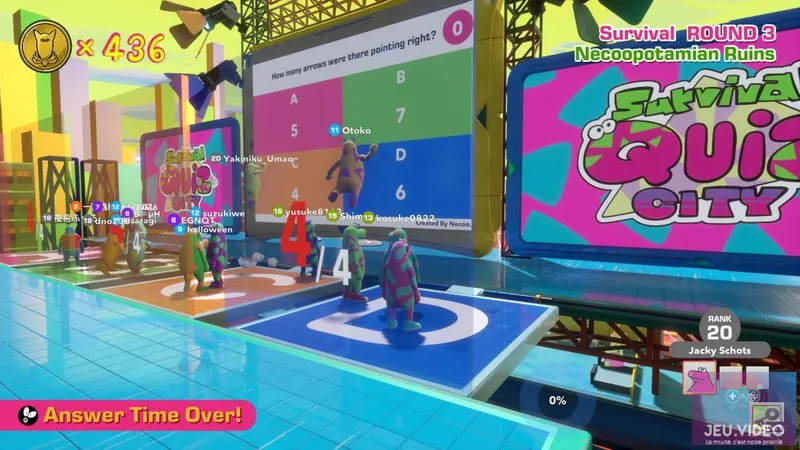 La rencontre de Fall Guys et du Trivial Pursuit