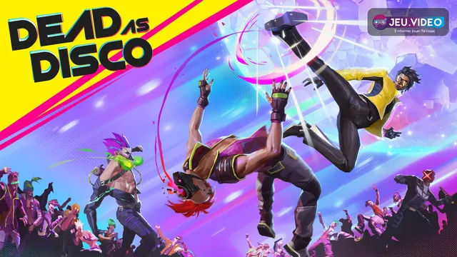 Dead as Disco en accès anticipé montrant Charlie Disco dans le key art officiel néon
