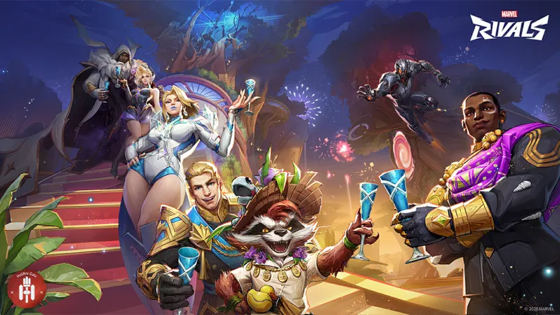 Héros Marvel Rivals regroupés avant un affrontement