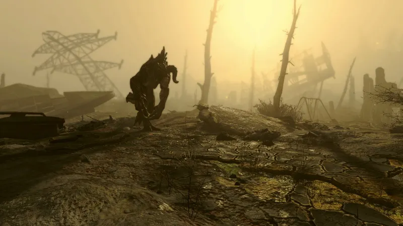 Fallout 4: imagen oficial de gameplay que ilustra la información del jugador de la sección 5