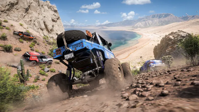 Capture officielle de Forza Horizon 5 montrant le contexte de gameplay pour l'étape 2 du guide joueur