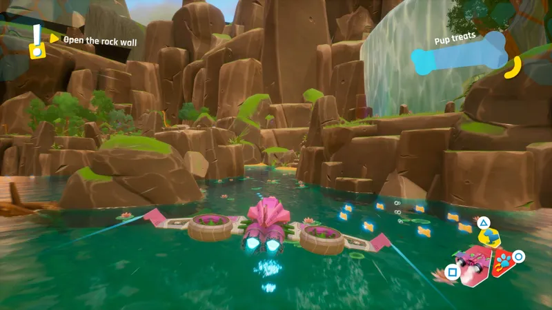 PAW Patrol Dino World montrant une mission dans Dino Plains