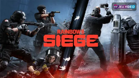 Visuel officiel de Rainbow Six Siege montrant plusieurs opérateurs, utilisé en couverture pour le guide crossplay entre PC, PlayStation et Xbox
