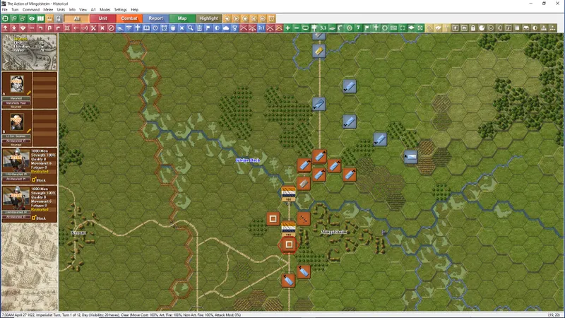 Thirty Years War : écran officiel de campagne stratégique