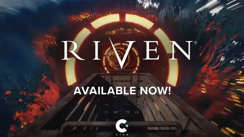 Vignette YouTube officielle du trailer de Riven montrant les îles et machines du remake de Cyan