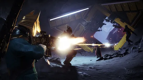 Gardien de Destiny 2 affrontant des ennemis dans une zone ouverte