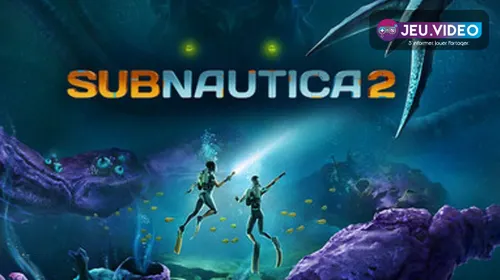 Visuel officiel de Subnautica 2 montrant un environnement sous-marin alien et un habitat servant de point de retour.