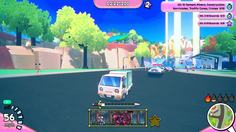 Fast truck driving sequence suitable for repeating after each PC setting change