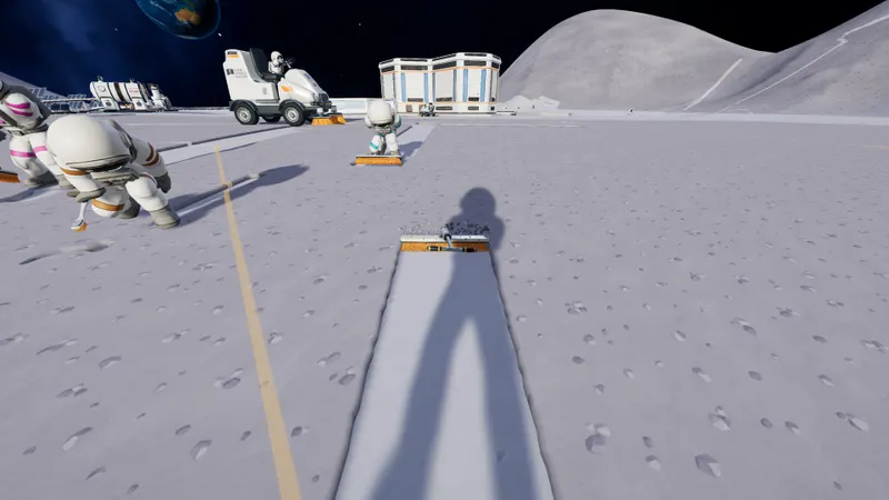 Moon Sweepers dans une capture de sa galerie Steam illustrant le jeu