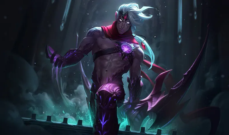Art officiel de Varus, ADC conseillé pour la solo queue sur League of Legends patch 26.12
