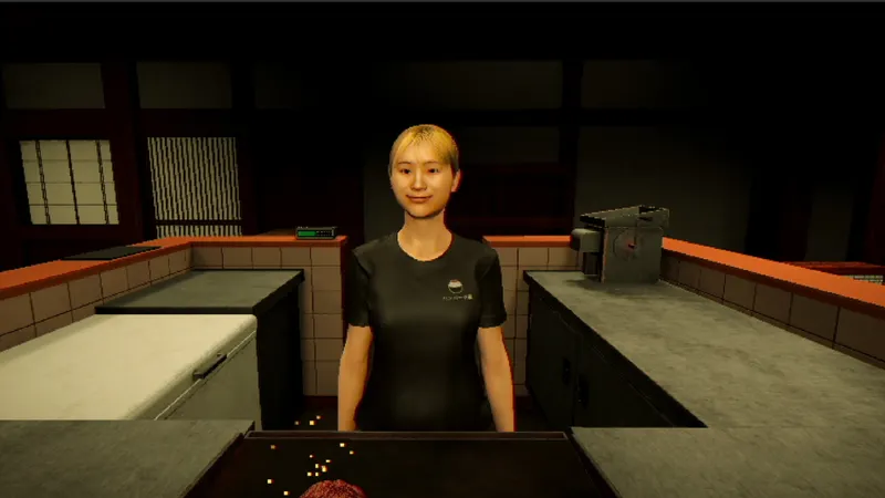 Gril et poste de travail de The Hambagu Shop pour organiser la préparation