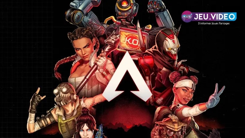 Visuel officiel Apex Legends montrant la progression partagée entre PC, Xbox, PlayStation et Nintendo pour sécuriser la liaison du compte EA