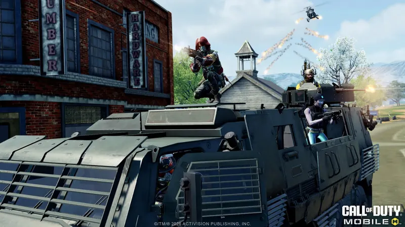Call of Duty Mobile saison 5 montre un véhicule blindé au centre du mode Armored Royale