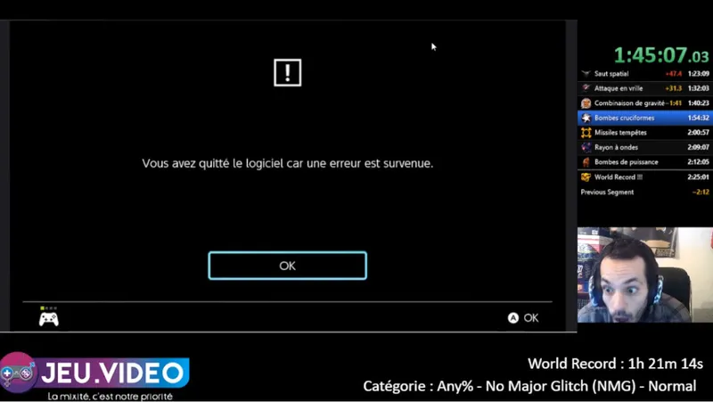 Speedrun Metroid Dread - Crash