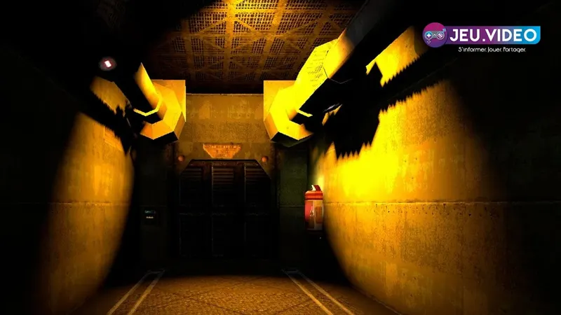 FLAW accès anticipé montrant le rétro-FPS de science-fiction sur Steam