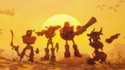 Far Far West Steam avec ses cow-boys robots dans le désert