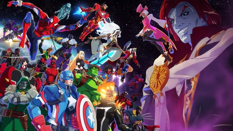 Visuel officiel de MARVEL Tōkon : Fighting Souls utilise comme contexte de gameplay pour la section 1 de l'article