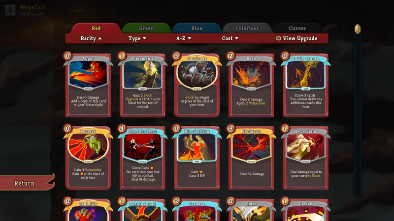 Capture officielle de Slay the Spire montrant le contexte de gameplay pour l'étape 5 du guide joueur