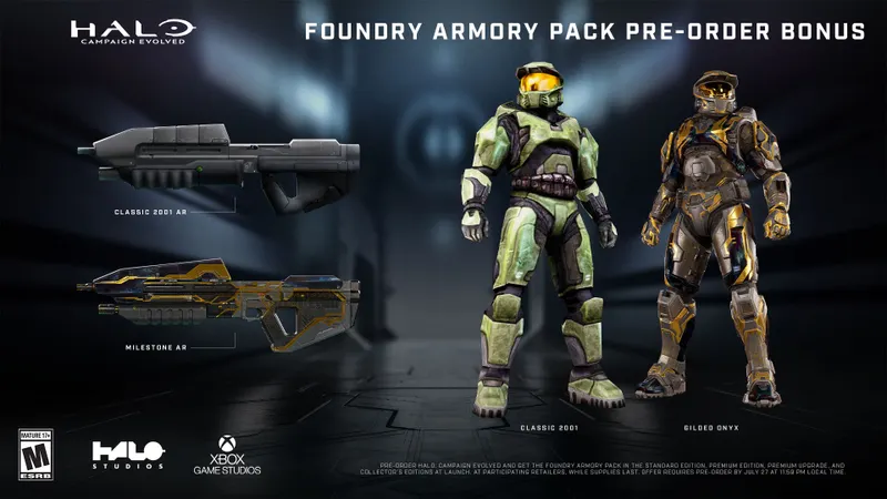 Bonus de précommande Foundry Armory Pack pour Halo Campaign Evolved