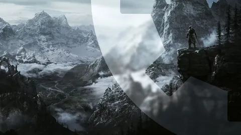 Skyrim mise à jour : vue panoramique de Bordeciel sous un ciel nuageux