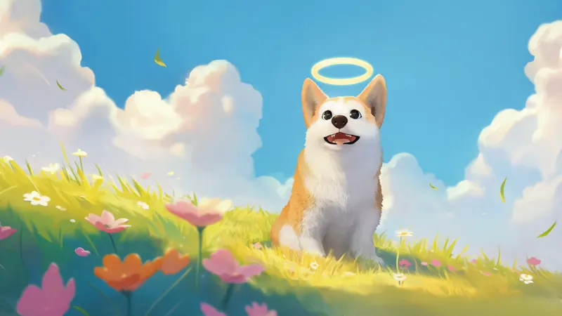 Visuel PlayStation de My Little Puppy avec Bong-gu dans un décor céleste