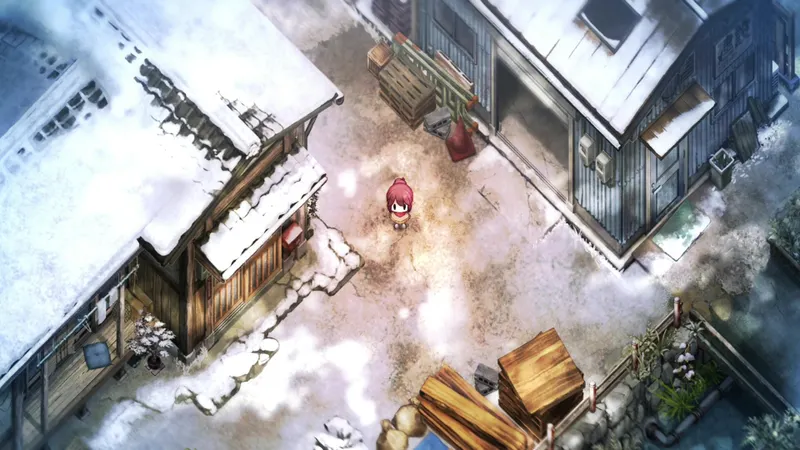 Image officielle de Village in the Shade montrant l’atmosphère inquiétante de Kagatsu