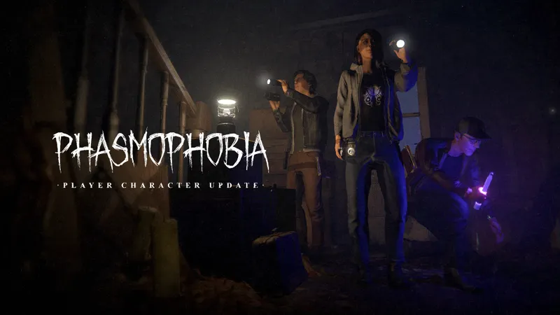 Phasmophobia mise à jour montrant les chasseurs de fantômes avant la personnalisation