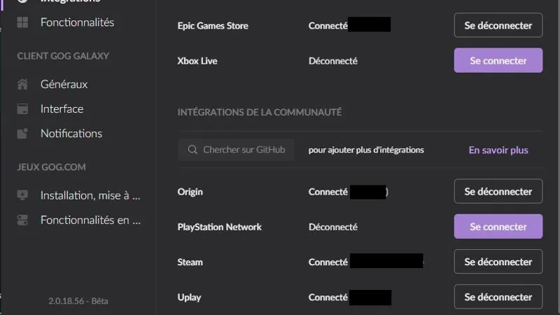 L'Epic Games Store s'invite officiellement sur GOG Galaxy 2.0