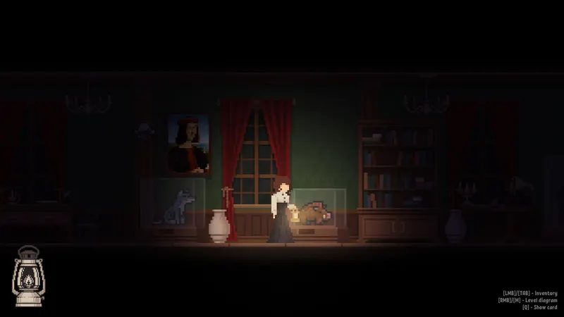 Capture officielle d'Angel's Dreams montrant une scène de jeu sombre en défilement latéral