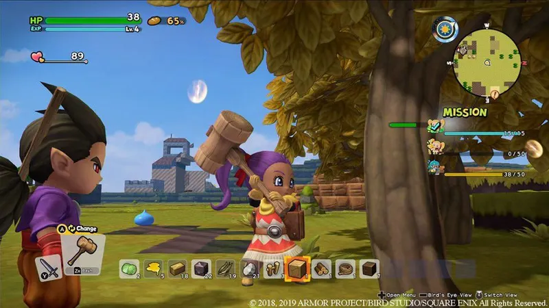 Dragon Quest Builders 2 - Quickie - Stocker son matériel