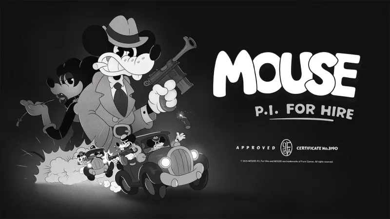 Mouse : P.I. For Hire en noir et blanc sur Nintendo Switch 2 avant sa sortie
