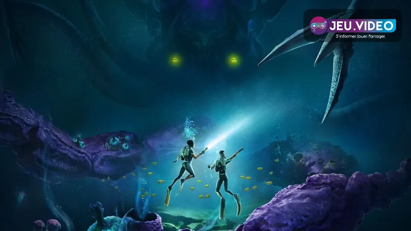 Subnautica 2 date de sortie avec deux plongeurs dans un océan alien
