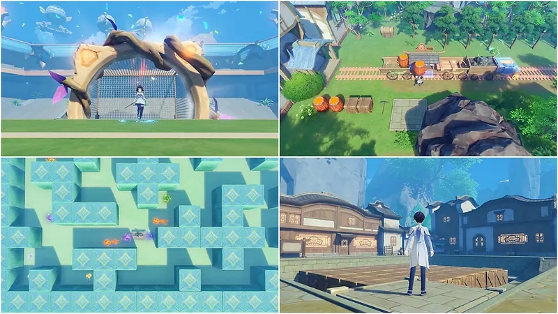 Montage officiel de Genshin Impact montrant plusieurs scènes de combat et de compétences
