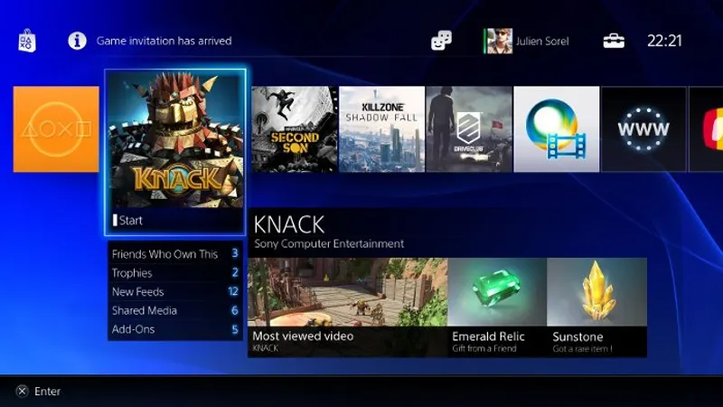 Le système de navigation de la PS4 a été dévoilé en vidéo par Sony