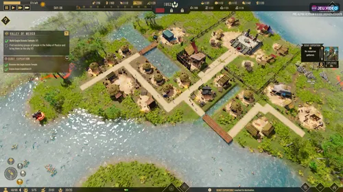 Aztecs The Last Sun montrant Tenochtitlan avant la version 1.0 PC